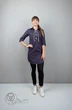 Туника 951 синий однотон Mita Fashion