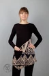 Туника 975 орнамент внизу Mita Fashion