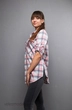Туника 933 розовый+клетка Mita Fashion
