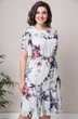 *Платье 2321 молочный + фиолет Moda-Versal