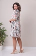 Платье 2328 серо-розовый Moda-Versal