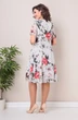 Платье 2383 молочный красный Moda-Versal