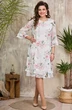 Платье 2383 молочный-цветы Moda-Versal