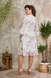 Платье 2383 молочный-цветы Moda-Versal