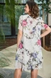 Платье 2387 молочный + фиолетовый Moda-Versal