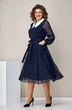 *Платье 2399 темно-синий горох Moda-Versal