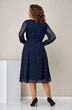 *Платье 2399 темно-синий горох Moda-Versal