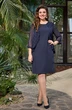Платье 2431 темно-синий Moda-Versal