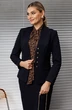 Костюм с юбкой 25-2808 синий цветы Мода-Юрс фото 2 Костюм с юбкой 25-2808 синий цветы Мода-Юрс фото 2