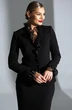 Костюм с юбкой 25-2838 черный Мода-Юрс фото 4