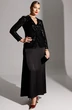 Костюм с юбкой 25-2881 черный Мода-Юрс фото 3