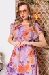 Костюм с платьем 2513-2 сирень + цветы Мода-Юрс