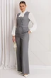 Костюм брючный 26-2912 серый меланж Мода-Юрс фото 2
