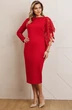 Платье 26-2957 красный Мода-Юрс