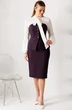 Костюм с юбкой 26-2963 баклажан Мода-Юрс фото 3