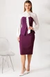 Костюм с юбкой 26-2963 фиолетовый Мода-Юрс фото 2