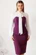 Костюм с юбкой 26-2963 фиолетовый Мода-Юрс фото 3