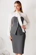 Костюм с юбкой 26-2963 графит Мода-Юрс фото 4