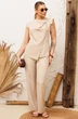 Костюм брючный 26-2972 бежевый Мода-Юрс фото 3