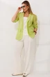 Костюм брючный  26-2973 салатовый+молочный Мода-Юрс фото 3