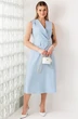 Костюм с юбкой 26-2974 голубой Мода-Юрс фото 2