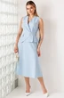 Костюм с юбкой 26-2974 голубой Мода-Юрс фото 3