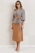 Костюм с юбкой 26-2618 кэмел Мода-Юрс фото 3