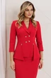 Костюм с юбкой 26-2768 красный Мода-Юрс фото 4