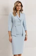 Костюм с юбкой 26-2768 небесно-голубой Мода-Юрс фото 3