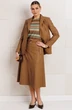 Костюм с юбкой 26-2850 кэмел Мода-Юрс