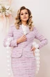 Костюм с юбкой 2862-1 розовый Мода-Юрс