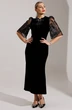 Платье 25-2884 черный гипюр Мода-Юрс