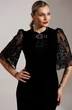 Платье 25-2884 черный гипюр Мода-Юрс фото 4