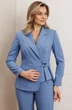 Костюм брючный 25-2926 голубой Мода-Юрс фото 4
