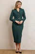 Костюм с юбкой 25-2935 малахит Мода-Юрс фото 2