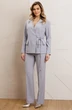 Костюм брючный 25-2939 серо-голубой Мода-Юрс фото 3