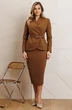 Костюм с юбкой 25-2940 кэмел Мода-Юрс фото 3