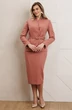 Костюм с юбкой 25-2940 пудра Мода-Юрс фото 2