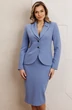 Костюм с юбкой  25-2942 голубой Мода-Юрс фото 2