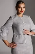 Костюм с юбкой 25-2943 серый Мода-Юрс фото 4