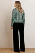 Костюм брючный 25-2950 черный+зеленый Мода-Юрс фото 2