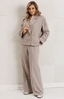 Костюм брючный 26-2965 серо-бежевый Мода-Юрс