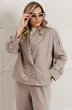 Костюм брючный 26-2965 серо-бежевый Мода-Юрс фото 4