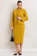 Костюм с платьем 26-2969 горчица Мода-Юрс