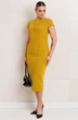 Костюм с платьем 26-2969 горчица Мода-Юрс фото 4
