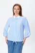 Рубашка 770-1 голубая полоска Modema фото 4