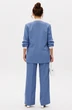 Костюм брючный 242 голубой Мублиз фото 2