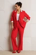 Костюм брючный 242 красный Мублиз фото 3