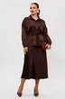 Костюм с юбкой 252 шоколад Мублиз фото 3