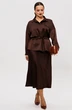 Костюм с юбкой 252 шоколад Мублиз фото 4